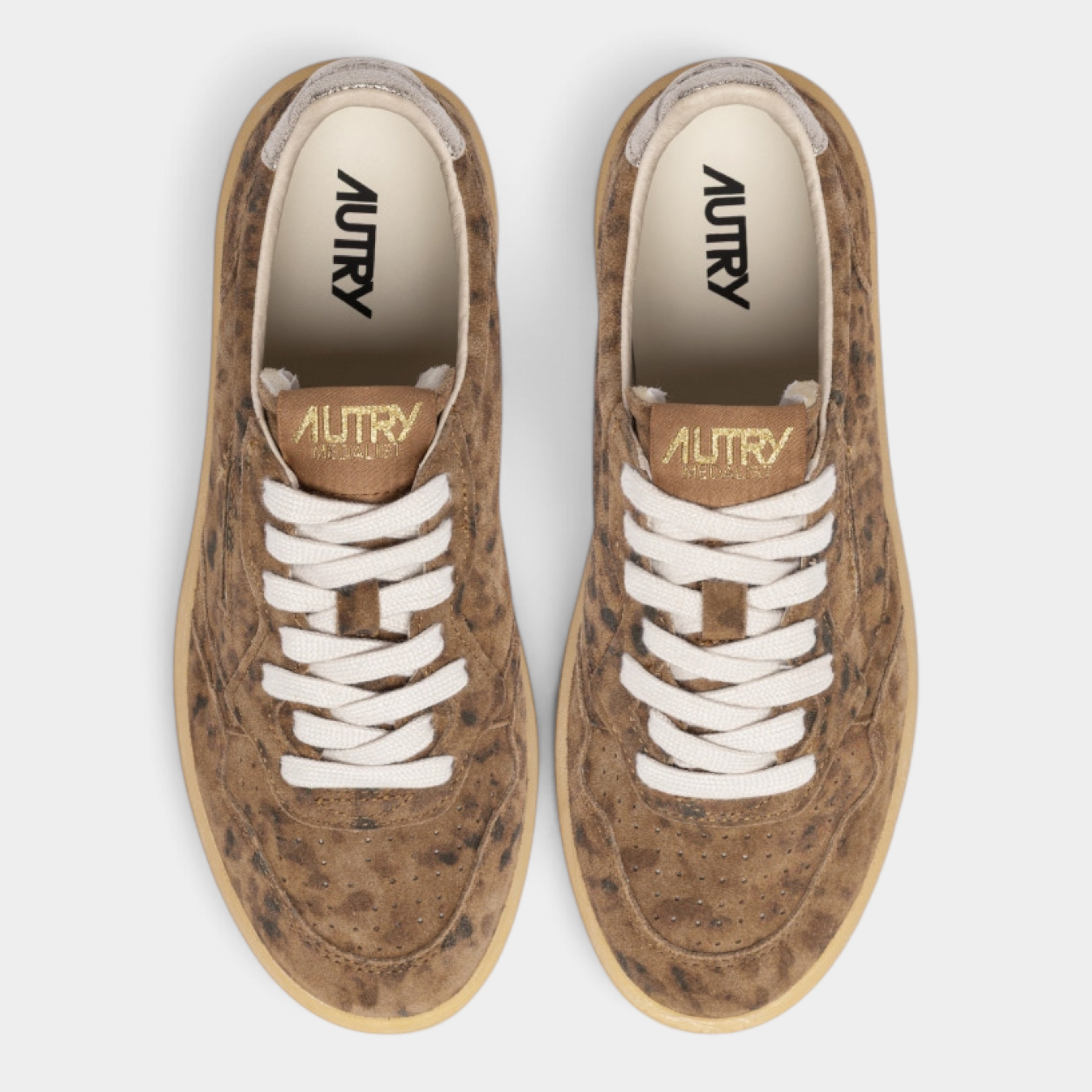 Autry Sneakers Medalist in suede leopardata e suola in crêpe - Maculato