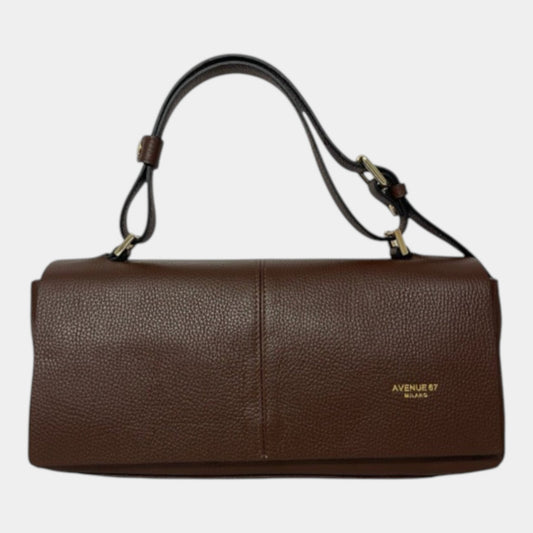 AVENUE 67 Avenue 67 Borsa Baguette Elettra in pelle - Marrone - Hubert Humangoods