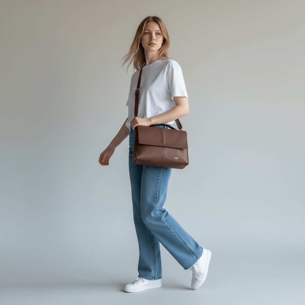 AVENUE 67 - Avenue 67 Borsa Elettra Task con patta - Marrone/3 - Hubert Humangoods