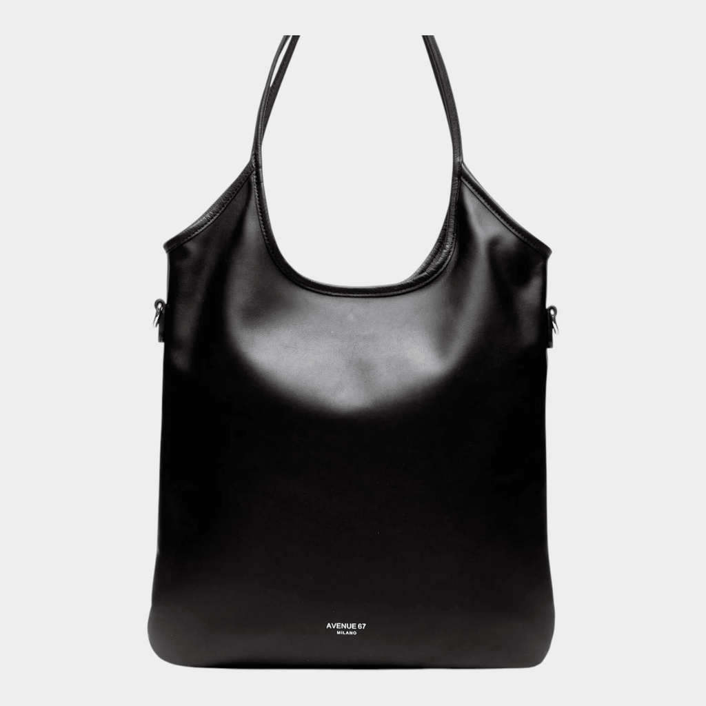 AVENUE 67 - Avenue 67 Borsa Shanty in pelle - Nero/6 - Hubert Humangoods