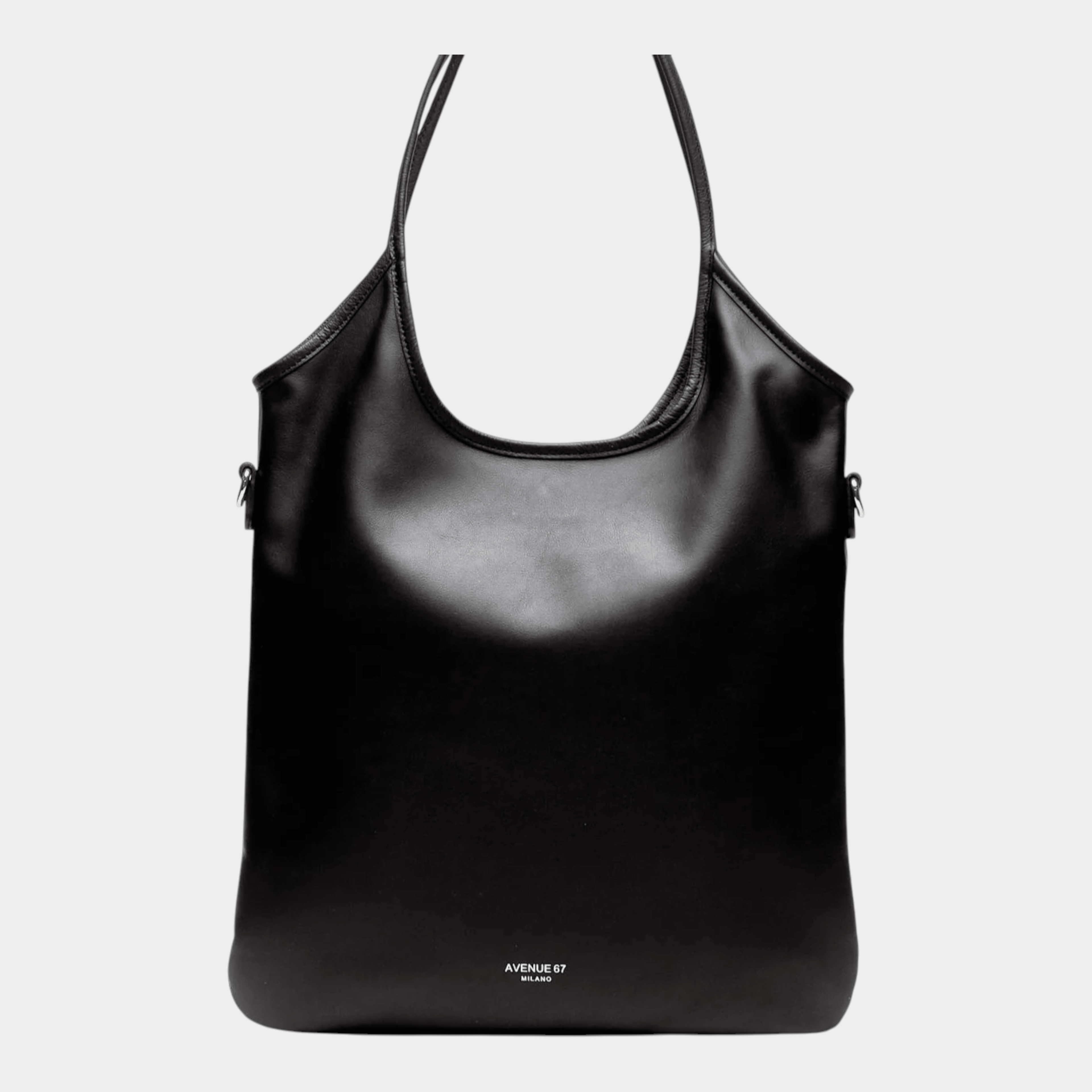 AVENUE 67 - Avenue 67 Borsa Shanty in pelle - Nero/6 - Hubert Humangoods