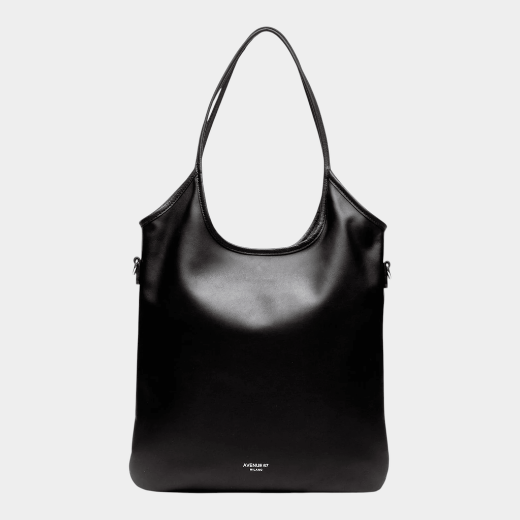 AVENUE 67 - Avenue 67 Borsa Shanty in pelle - Nero/1 - Hubert Humangoods