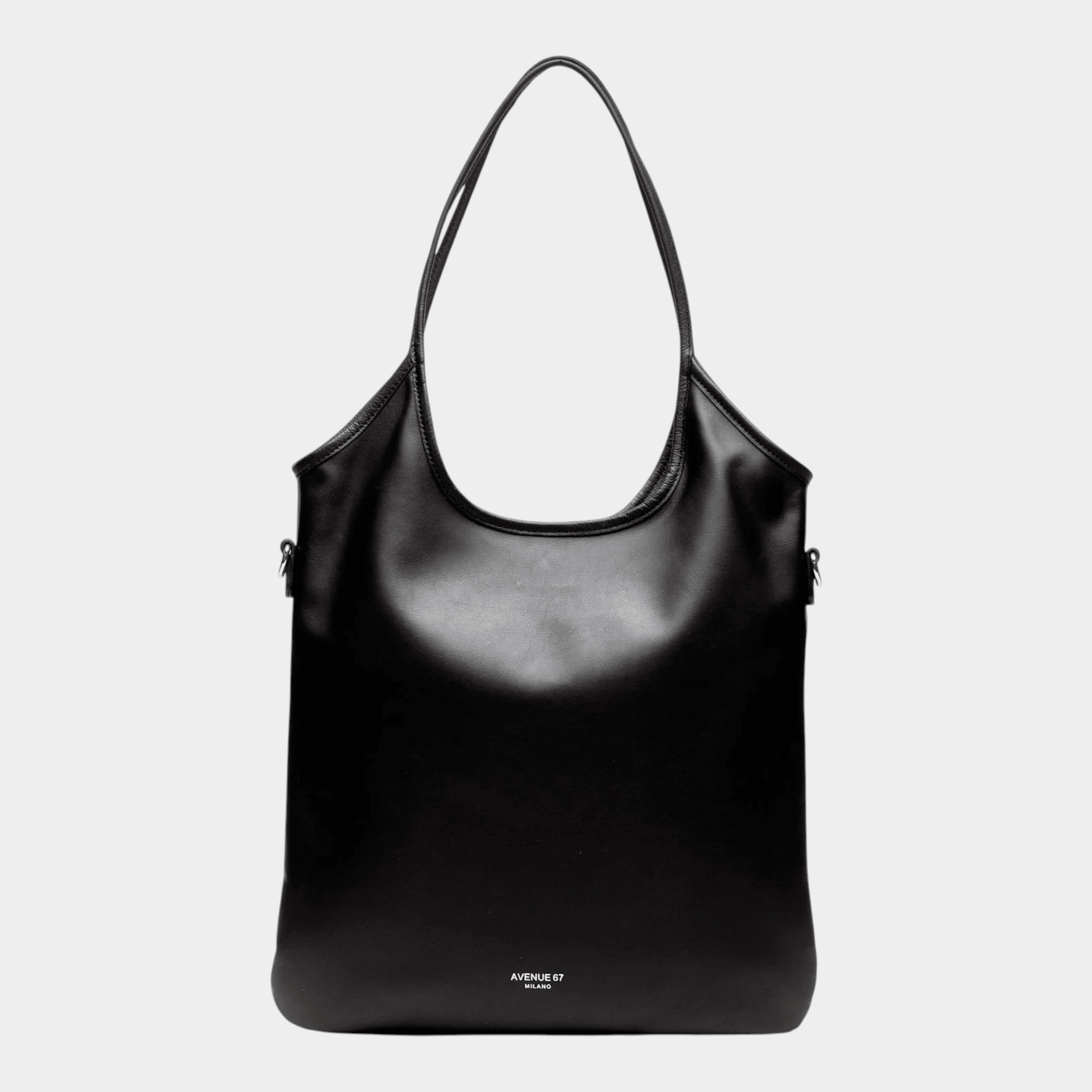 AVENUE 67 - Avenue 67 Borsa Shanty in pelle - Nero/1 - Hubert Humangoods