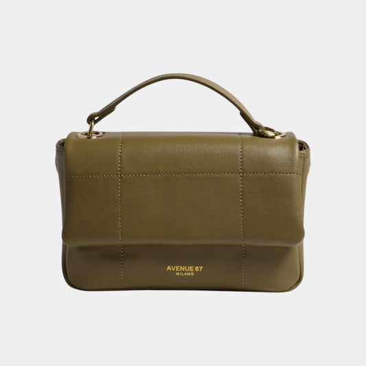 AVENUE 67 Avenue 67 Borsa Smooth in pelle - Oliva - Hubert Humangoods