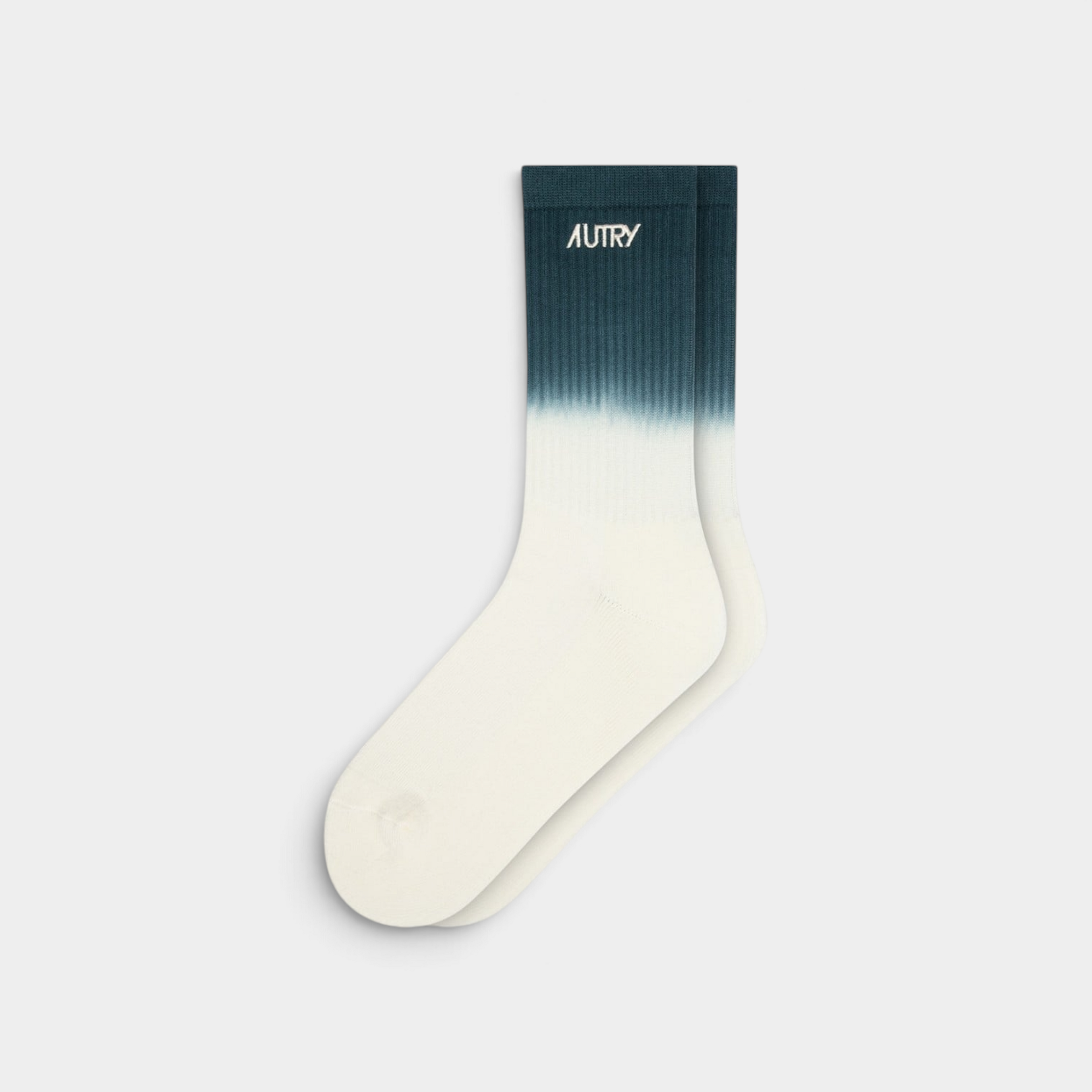 Autry Calzini a coste Tie Dye - Panna e Verde