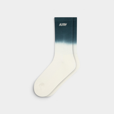 Autry Calzini a coste Tie Dye - Panna e Verde