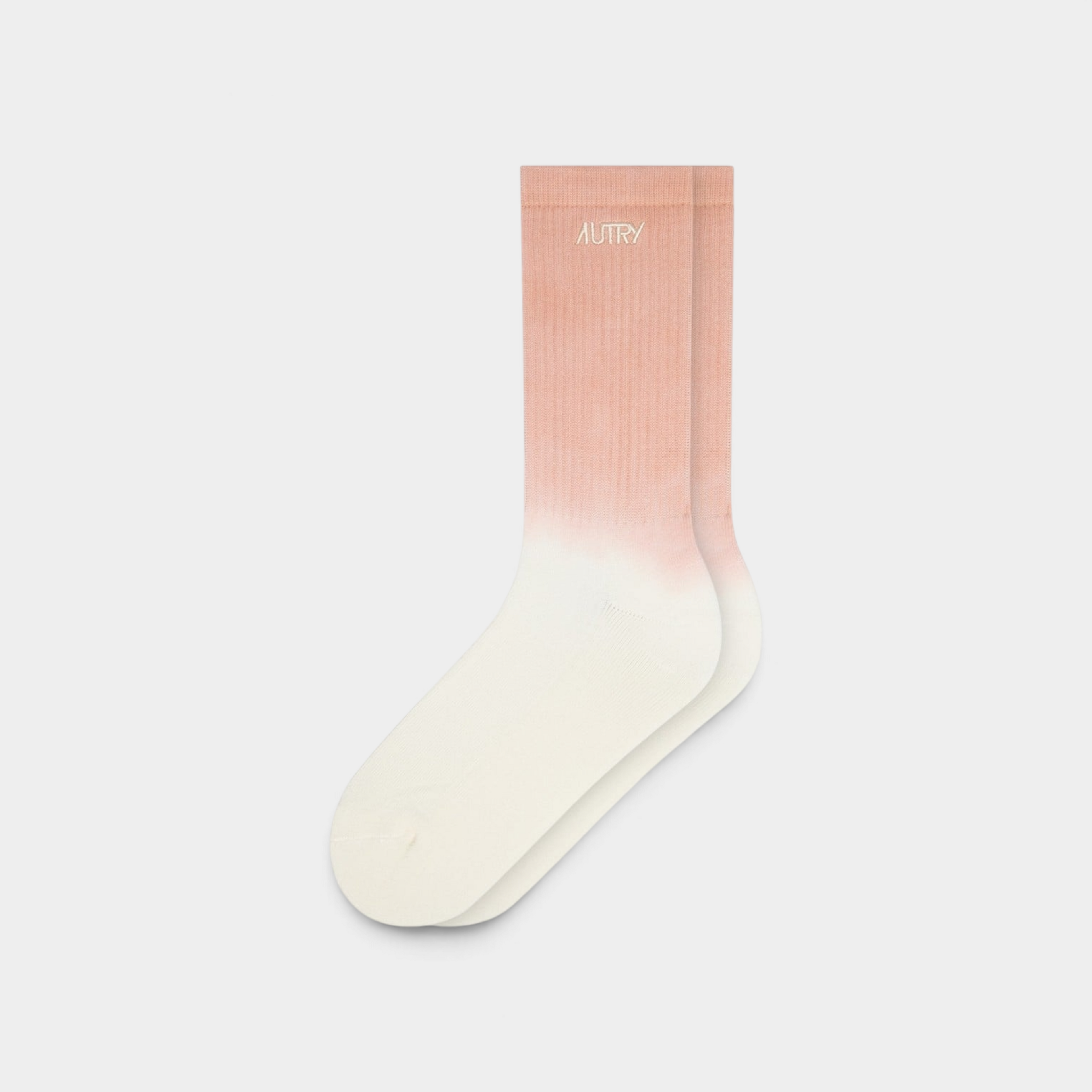 Autry Calzini a coste Tie Dye - Panna e Rosa