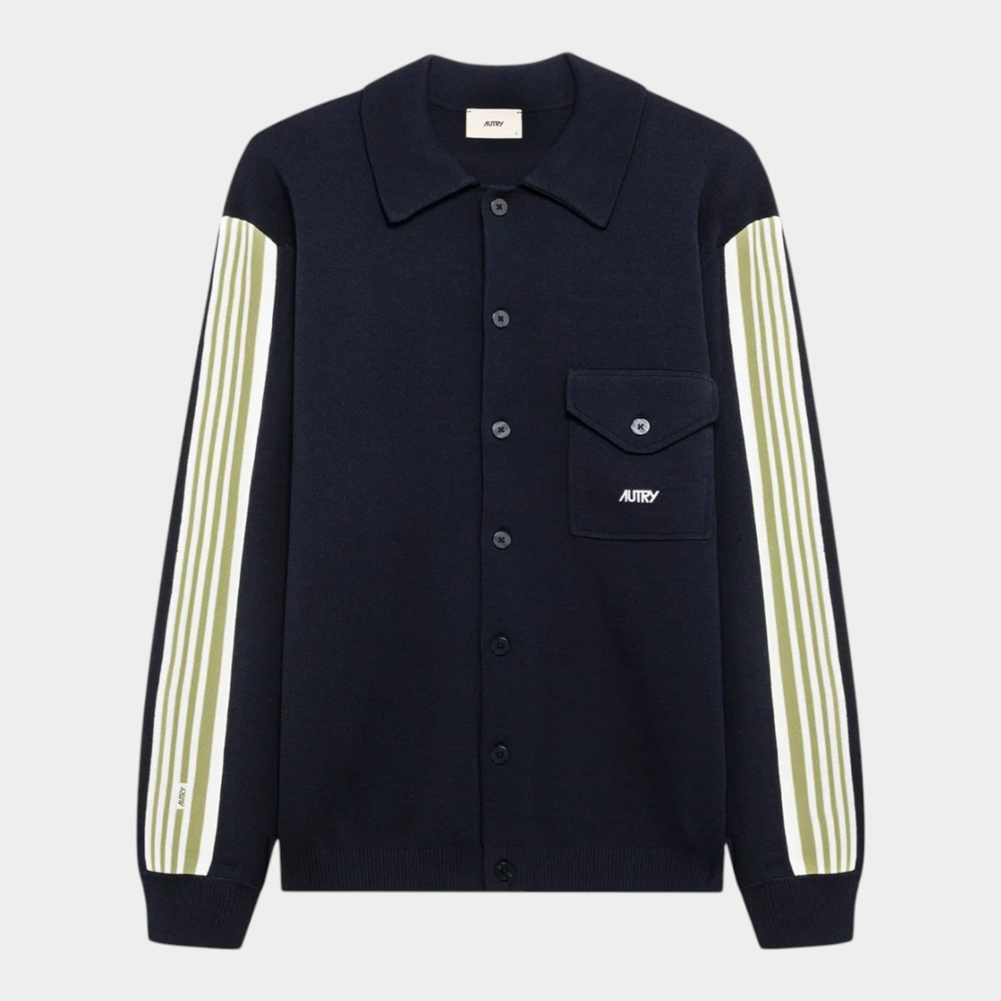 Autry Giacca camicia in maglia di viscosa - Blu