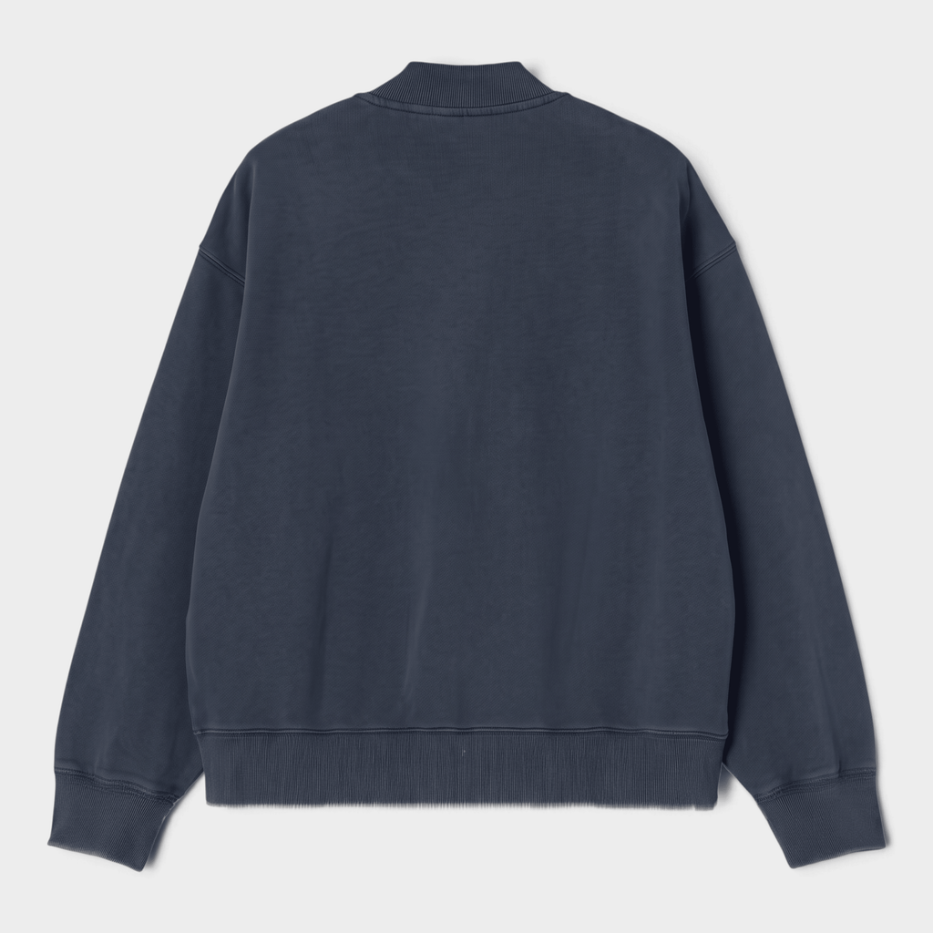 CARHARTT WIP - Carhartt Wip Bomber in felpa Longhand - Carbone/6 - Hubert Humangoods