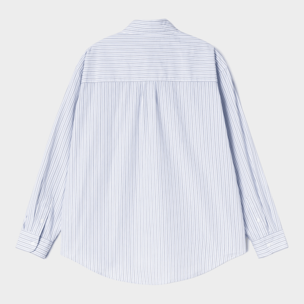 CARHARTT WIP - Carhartt Wip Camicia Keene a righe - Bianco e azzurro/5 - Hubert Humangoods