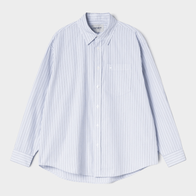 Carhartt Wip Camicia Keene a righe - Bianco e azzurro