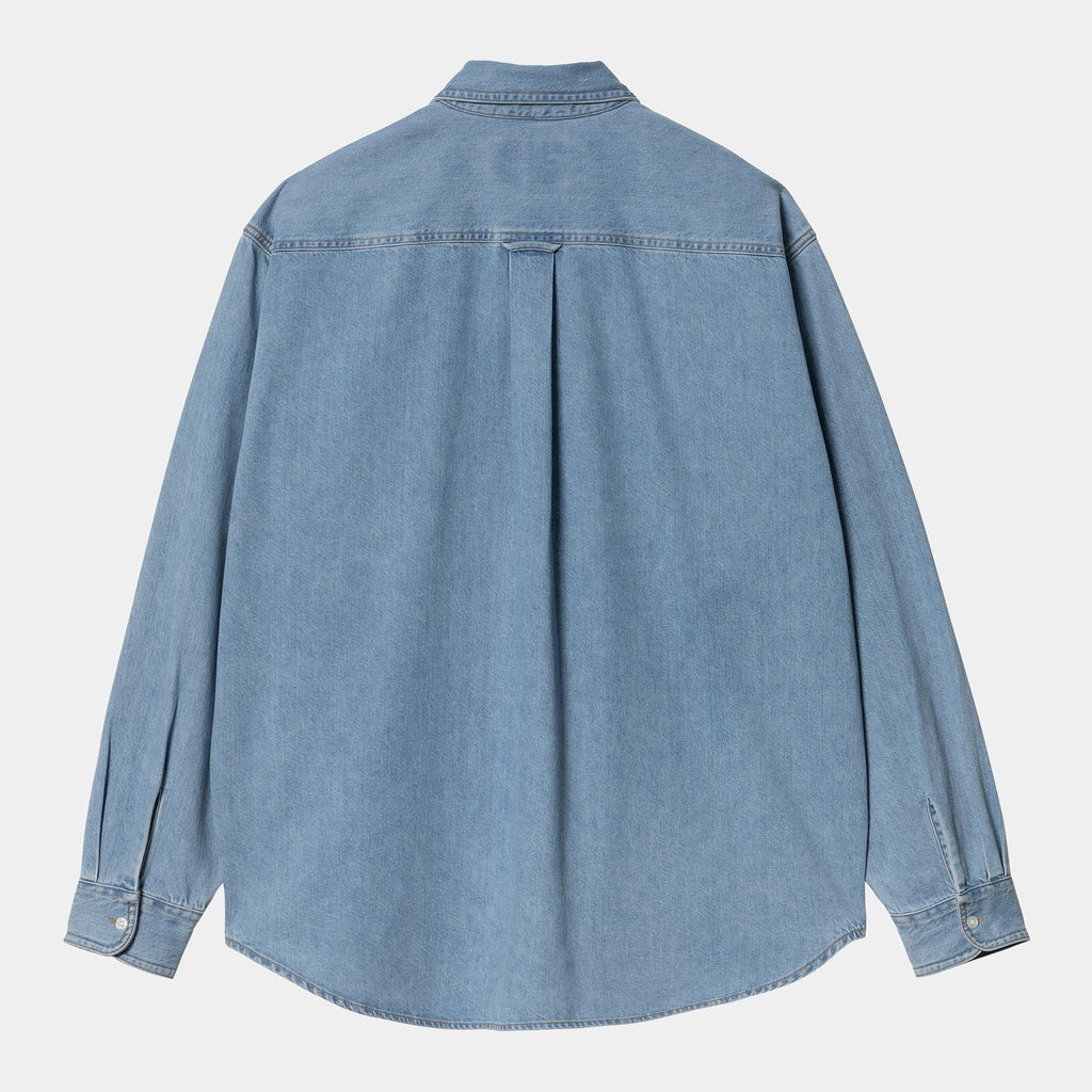 CARHARTT WIP Carhartt Wip Camicia Lucas in Denim - Blu Chiaro - Hubert Humangoods