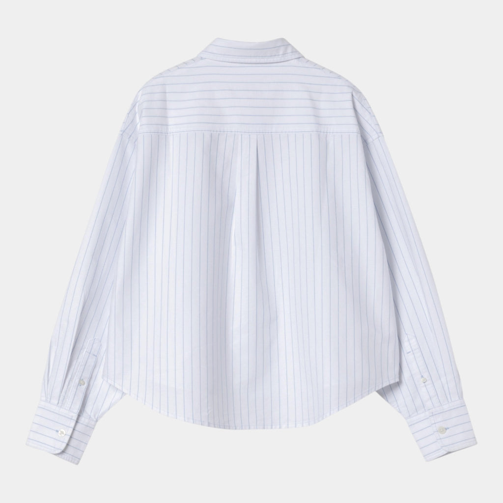 CARHARTT WIP Carhartt Wip Camicia W' Cassel a righe - Bianco/Azzurro - Hubert Humangoods