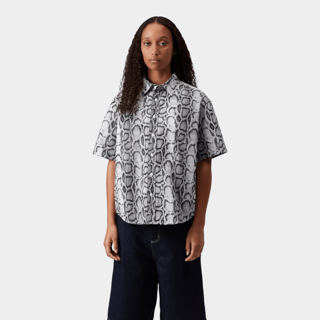 CARHARTT WIP - Carhartt Wip Camiciotto W' Snake camo - Bianco/Nero/3 - Hubert Humangoods
