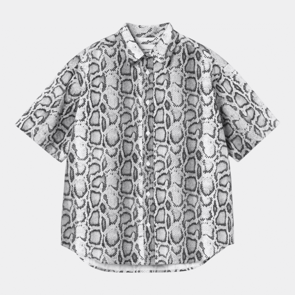 CARHARTT WIP - Carhartt Wip Camiciotto W' Snake camo - Bianco/Nero/1 - Hubert Humangoods