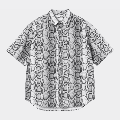 Carhartt Wip Camiciotto W' Snake camo - Bianco/Nero