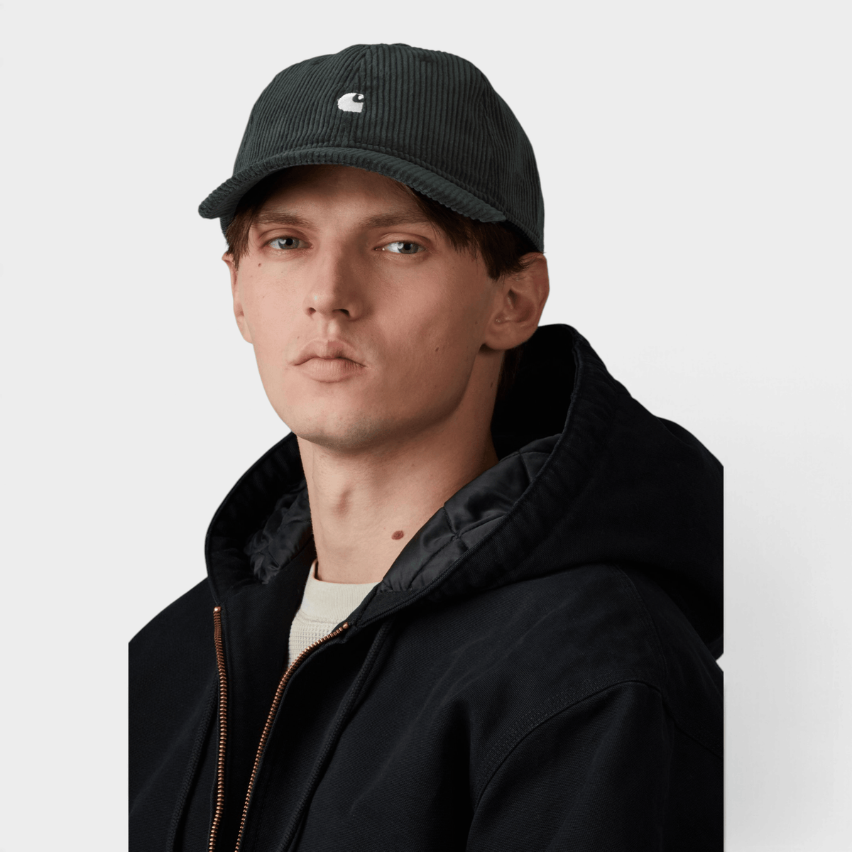CARHARTT WIP - Carhartt Wip Cappello Harlem in velluto con visiera - Verde/2 - Hubert Humangoods