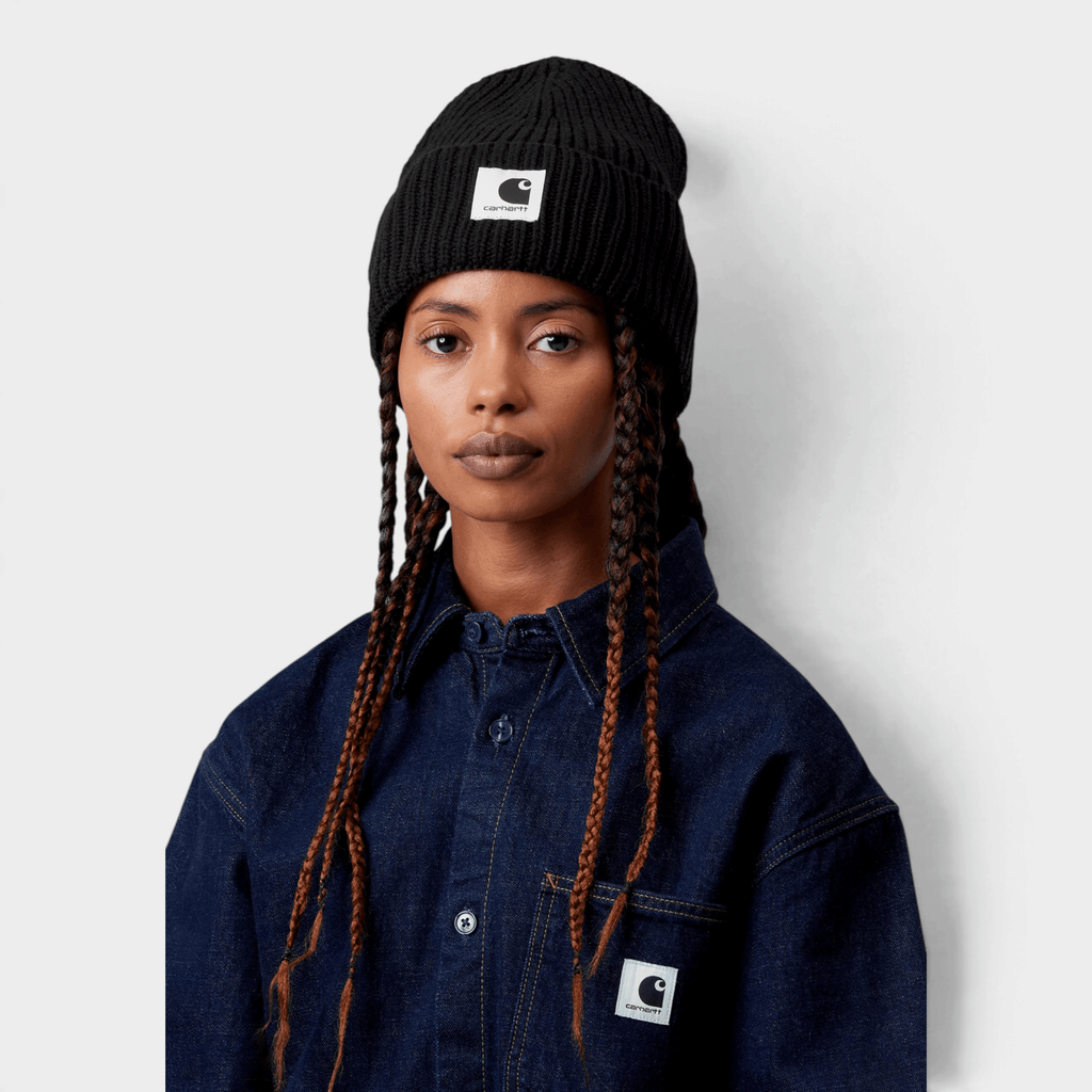 CARHARTT WIP - Carhartt Wip Cappello Mira a coste - Nero/2 - Hubert Humangoods