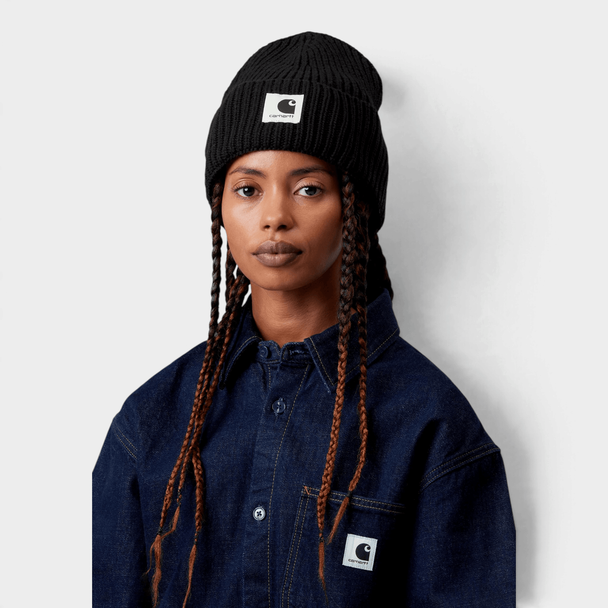 CARHARTT WIP - Carhartt Wip Cappello Mira a coste - Nero/2 - Hubert Humangoods