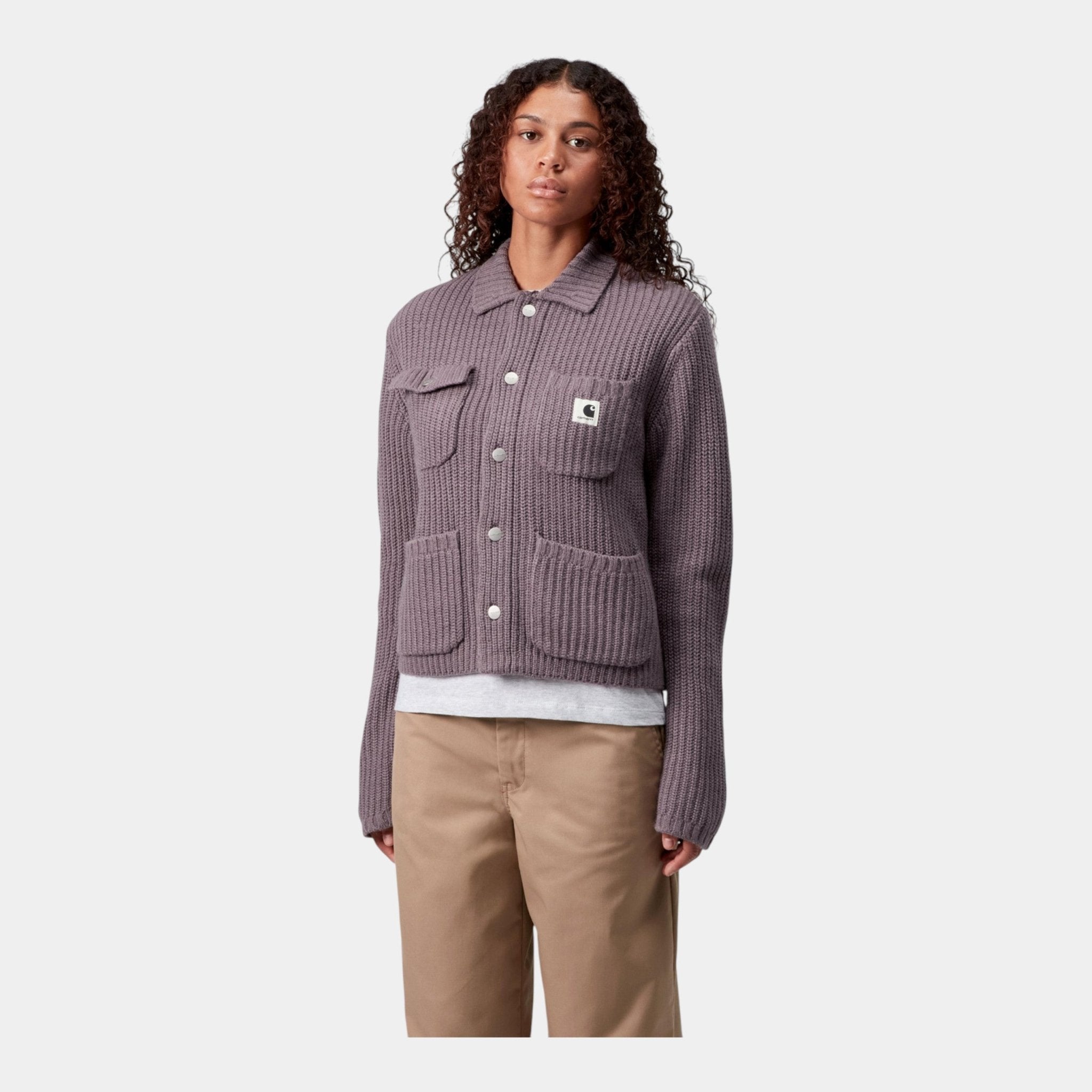 CARHARTT WIP Carhartt Wip Cardigan W' Michigan - Malva - Hubert Humangoods