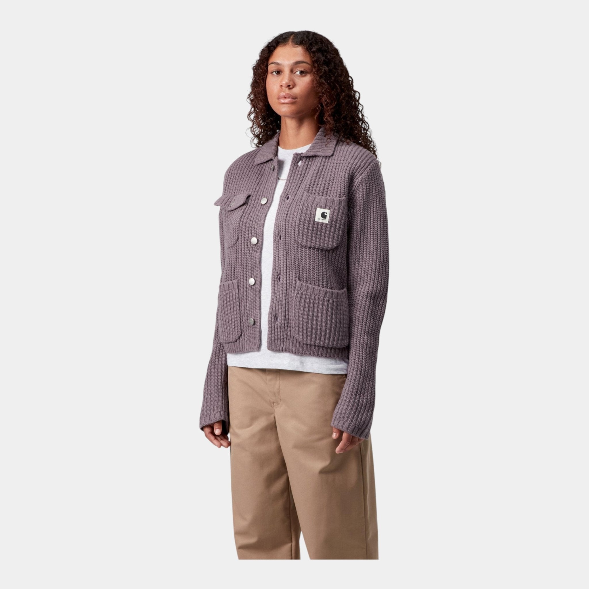 CARHARTT WIP Carhartt Wip Cardigan W' Michigan - Malva - Hubert Humangoods