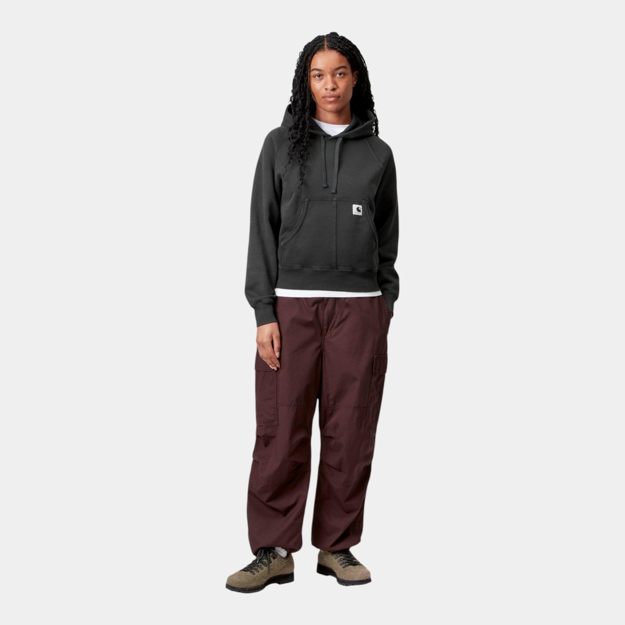 CARHARTT WIP Carhartt Wip Felpa con cappuccio W' Hudson - Nero - Hubert Humangoods