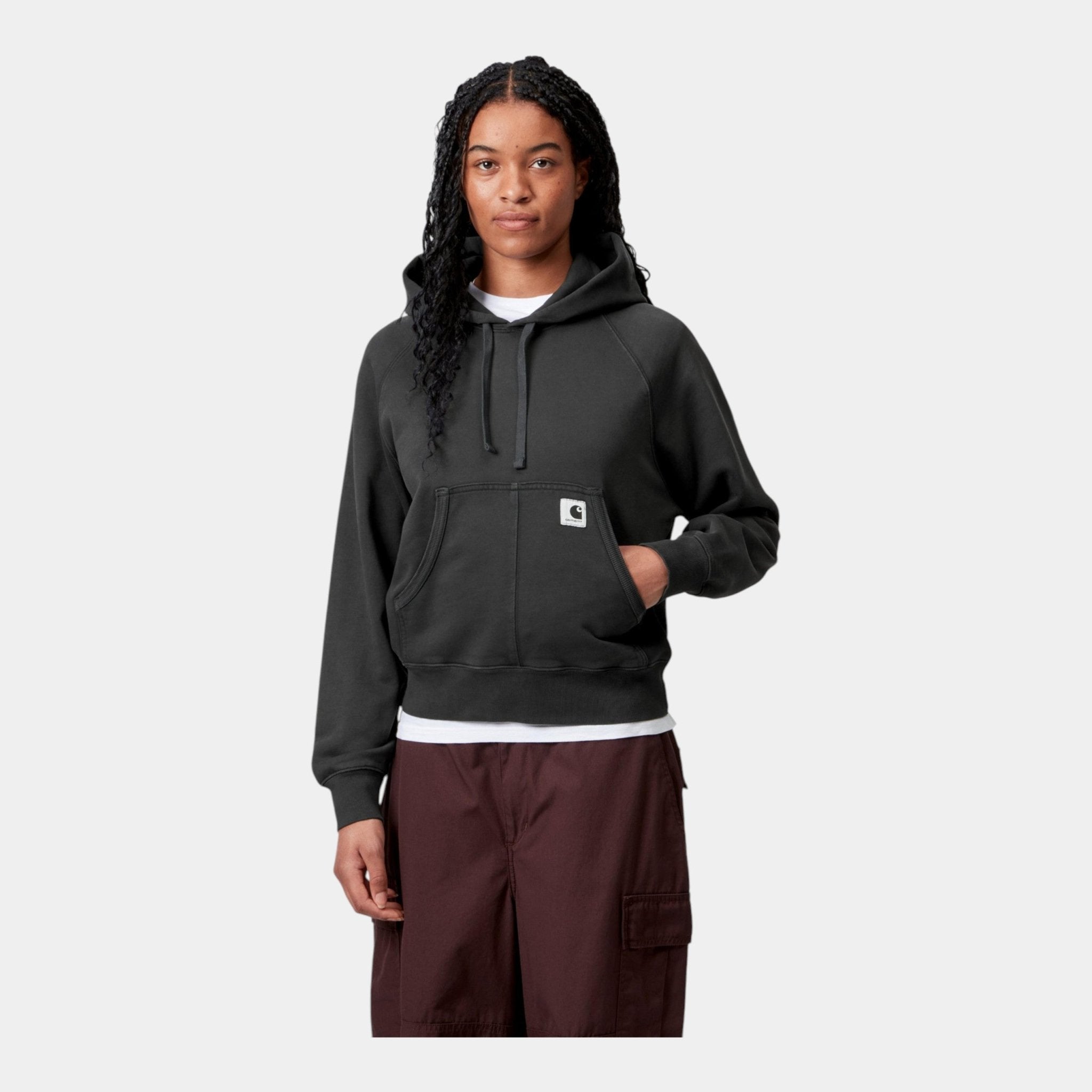 CARHARTT WIP Carhartt Wip Felpa con cappuccio W' Hudson - Nero - Hubert Humangoods