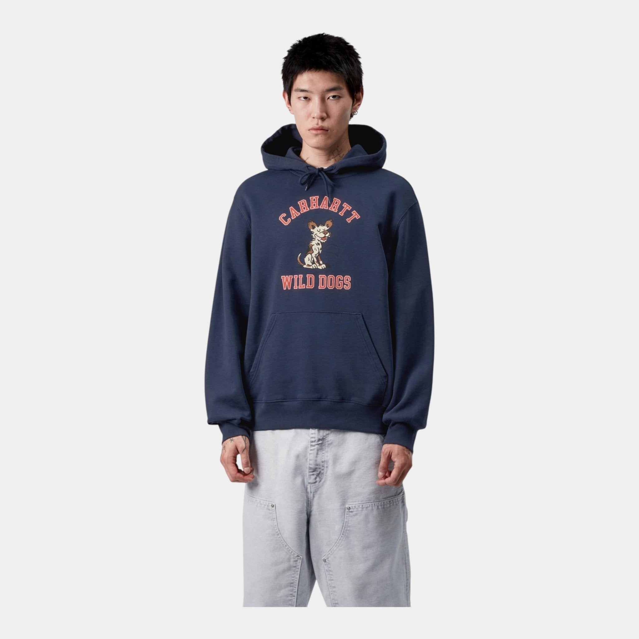 CARHARTT WIP Carhartt Wip Felpa con cappuccio Wild Dog - Blu - Hubert Humangoods