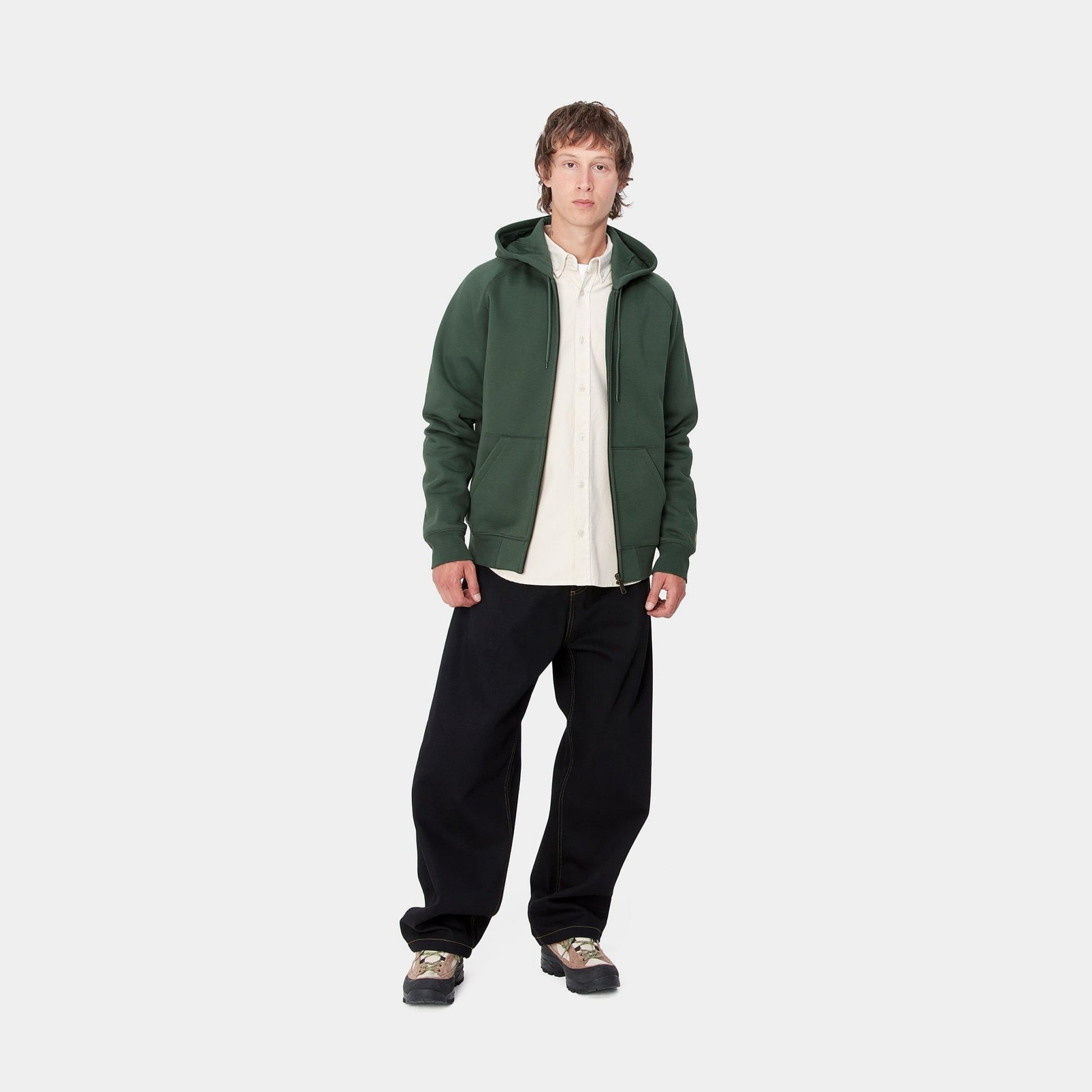 CARHARTT WIP Carhartt Wip Felpa con zip e cappuccio Chase - Verde - Hubert Humangoods