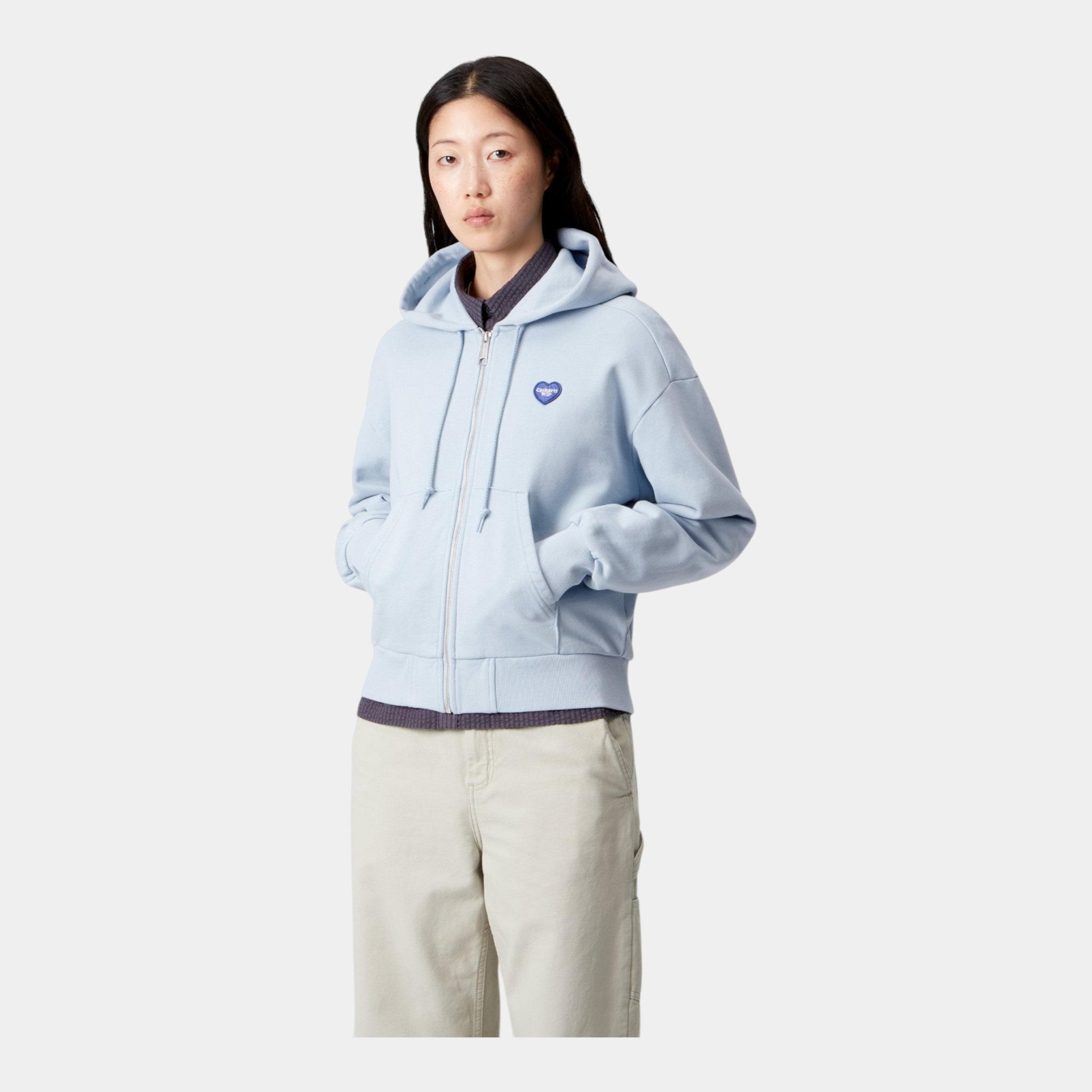 CARHARTT WIP Carhartt Wip Felpa con zip e cappuccio W' II Hartt - Azzurro - Hubert Humangoods