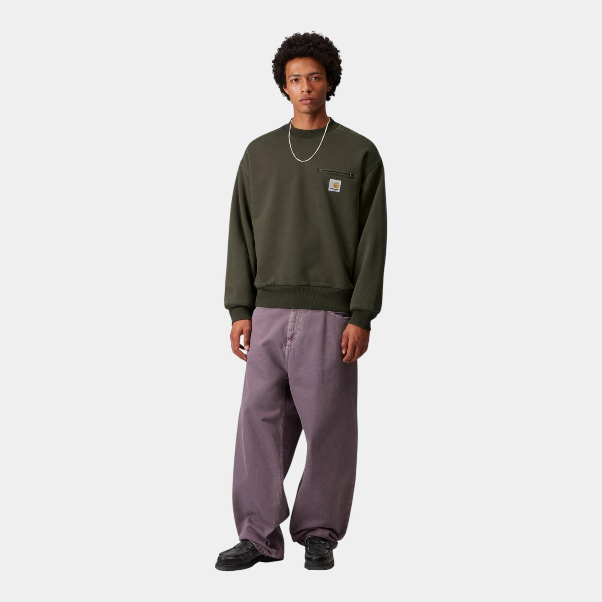 CARHARTT WIP Carhartt Wip Felpa Detroit - Oliva - Hubert Humangoods