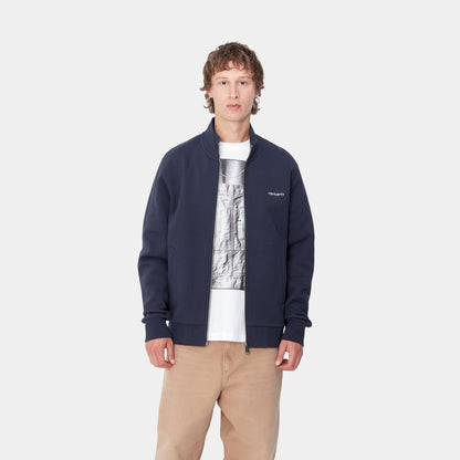 CARHARTT WIP Carhartt Wip Felpa full zip Script Embroidery - Blu - Hubert Humangoods