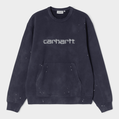 Carhartt Wip Felpa girocollo effetto splatter - Blu