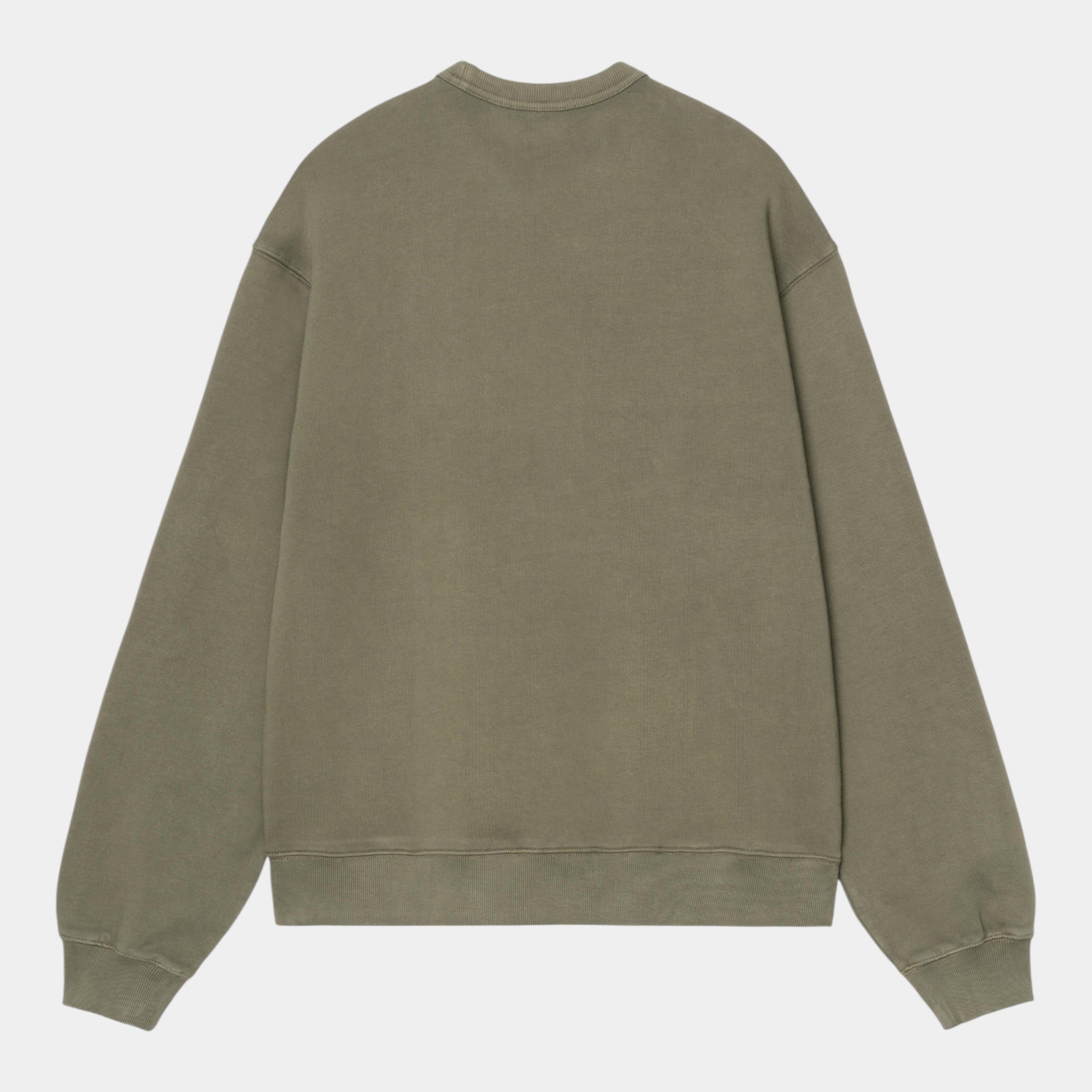 CARHARTT WIP - Carhartt Wip Felpa girocollo Faded Pond - Verde/5 - Hubert Humangoods