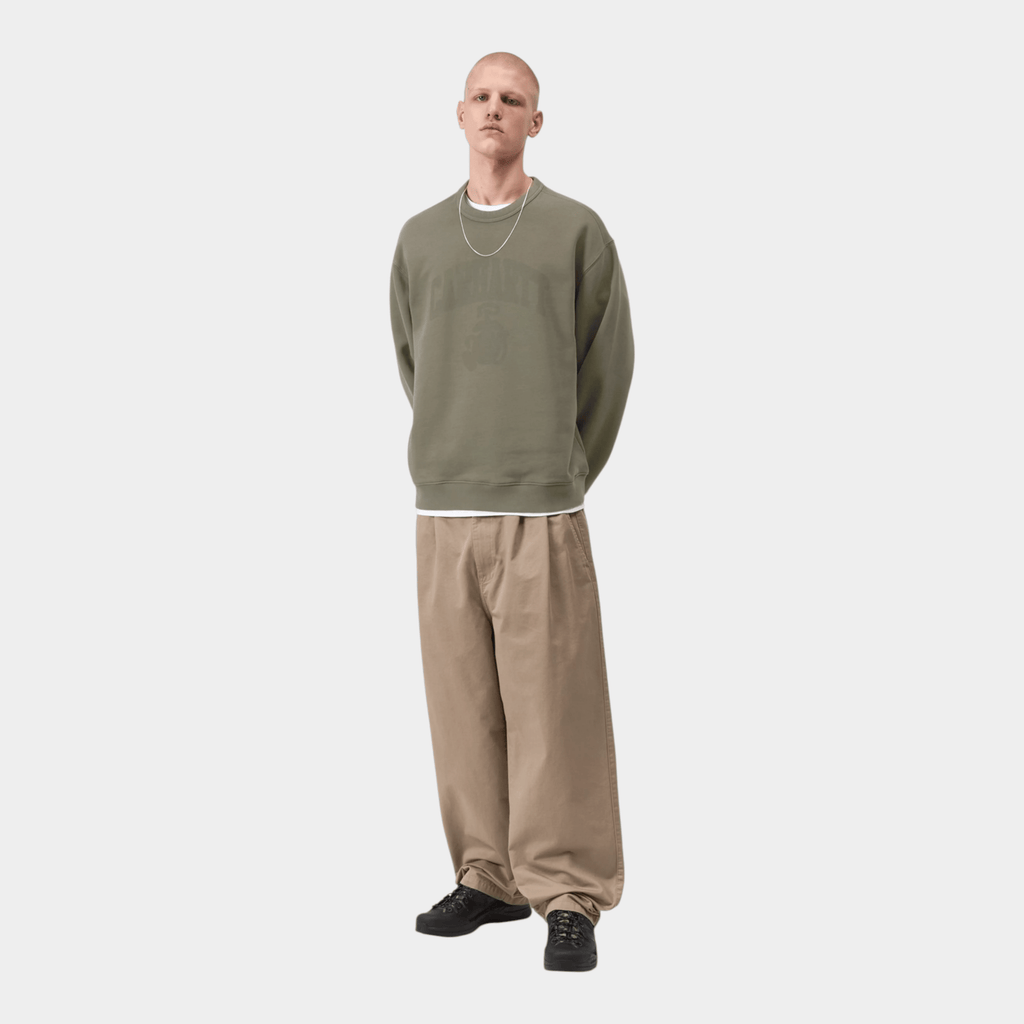 CARHARTT WIP - Carhartt Wip Felpa girocollo Faded Pond - Verde/4 - Hubert Humangoods