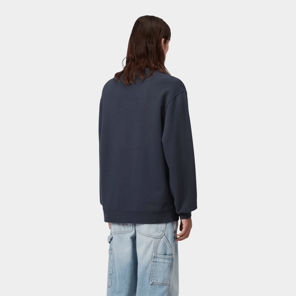 CARHARTT WIP - Carhartt Wip Felpa girocollo Pond Corps - Blu/3 - Hubert Humangoods