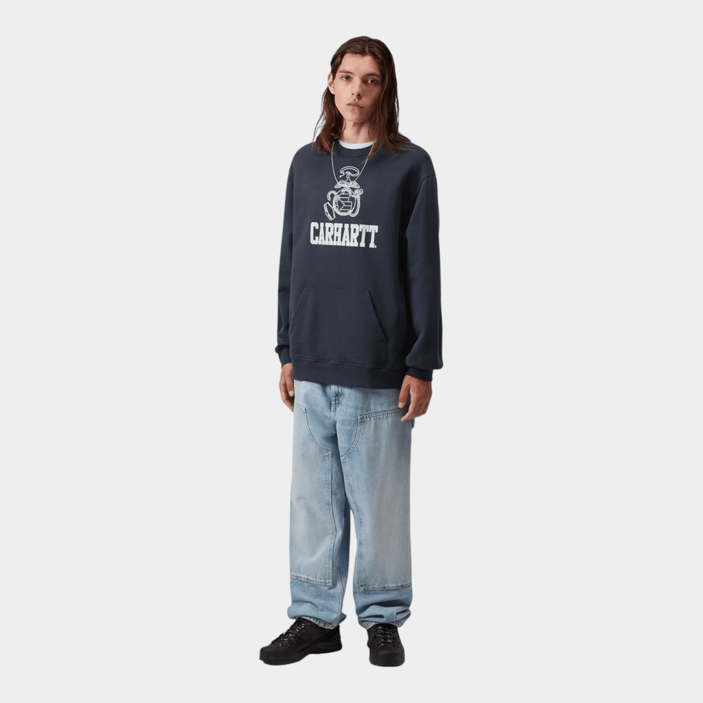 CARHARTT WIP - Carhartt Wip Felpa girocollo Pond Corps - Blu/4 - Hubert Humangoods