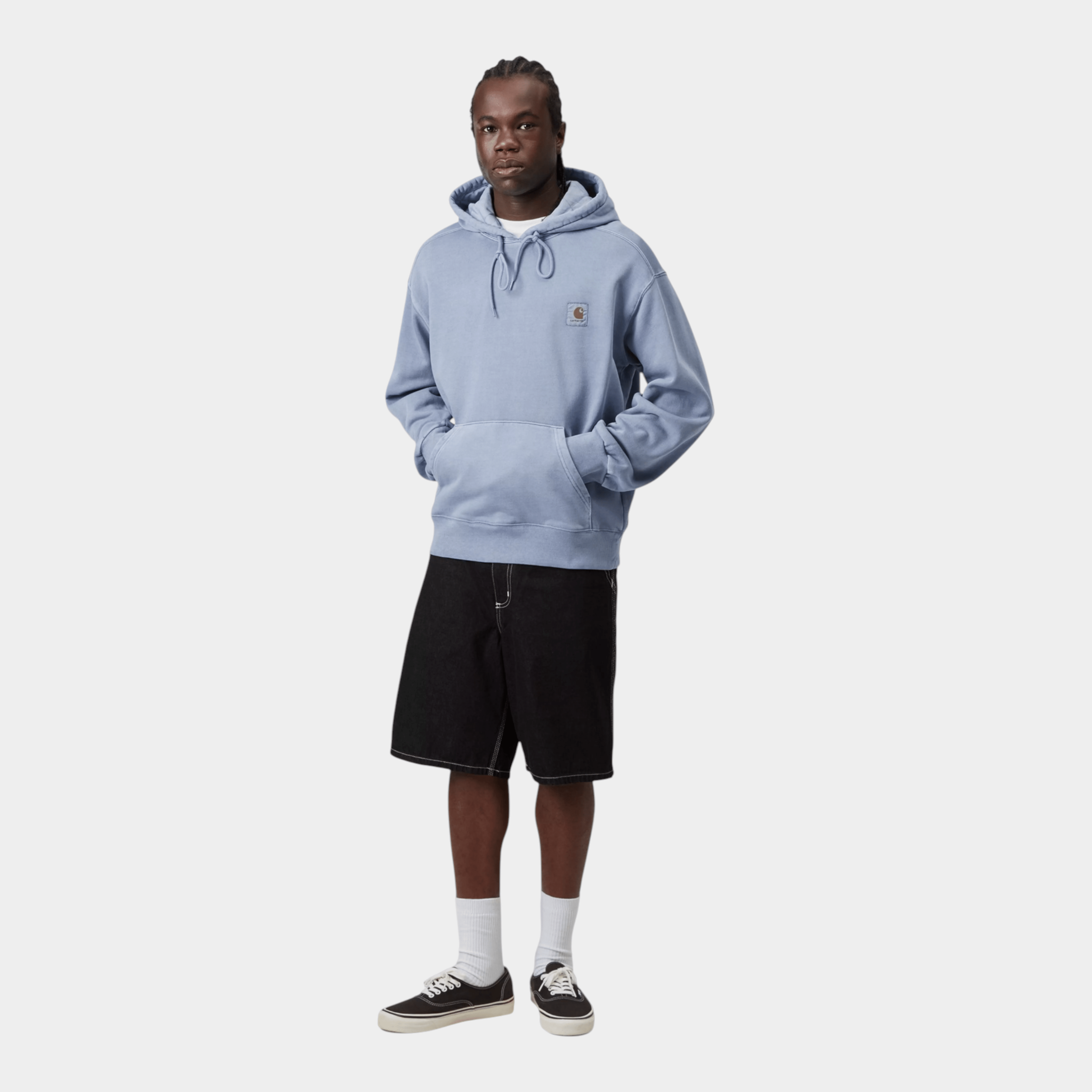 CARHARTT WIP - Carhartt Wip Felpa Nelson con cappuccio - Azzurro/4 - Hubert Humangoods