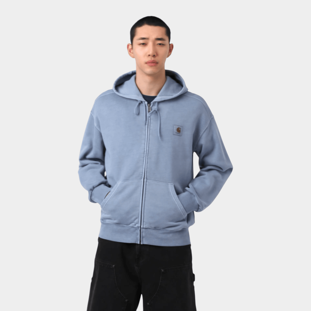 CARHARTT WIP - Carhartt Wip Felpa Nelson con cappuccio e zip - Azzurro/4 - Hubert Humangoods