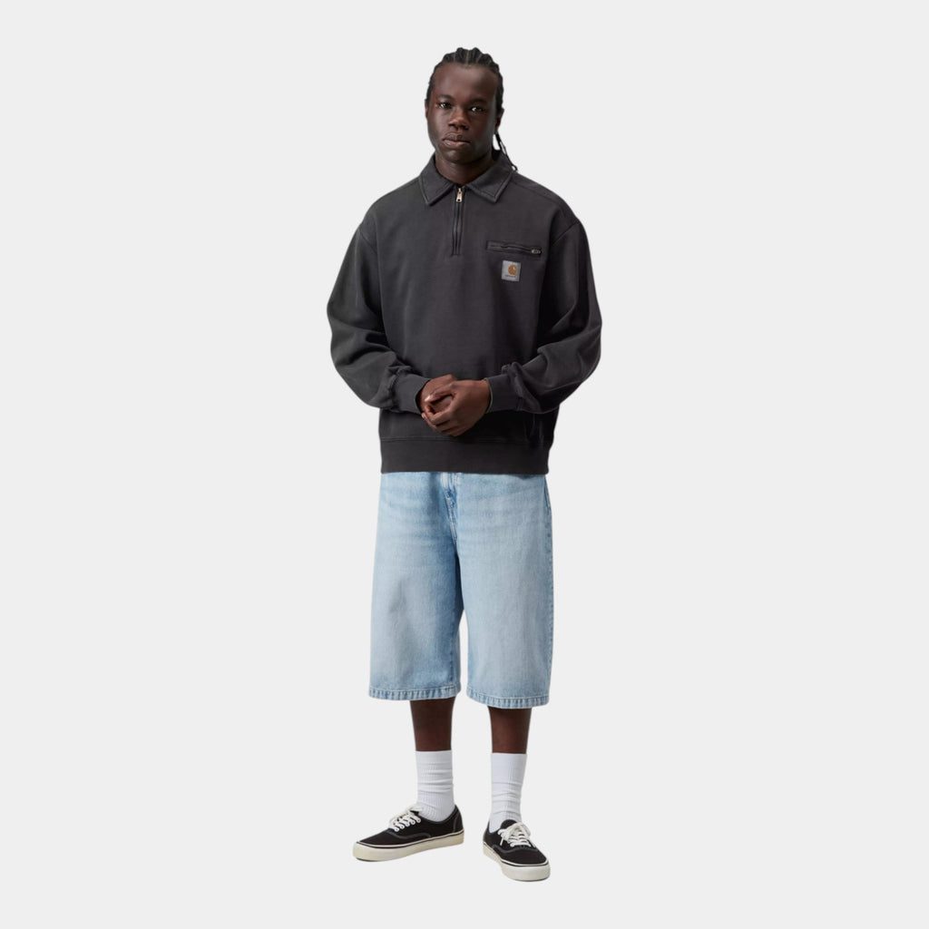 CARHARTT WIP - Carhartt Wip Felpa polo Detroit - Grigio scuro/3 - Hubert Humangoods