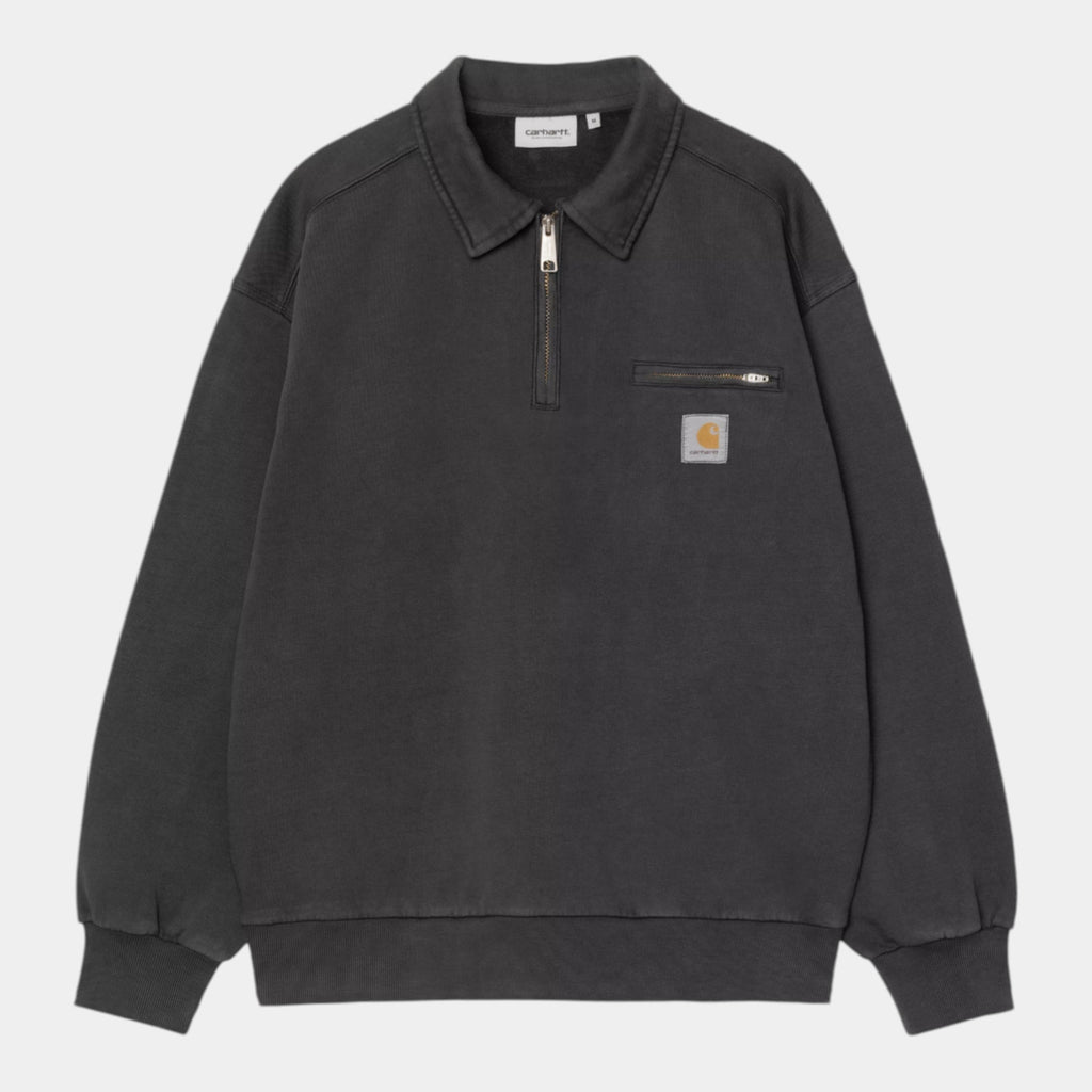 CARHARTT WIP - Carhartt Wip Felpa polo Detroit - Grigio scuro/1 - Hubert Humangoods