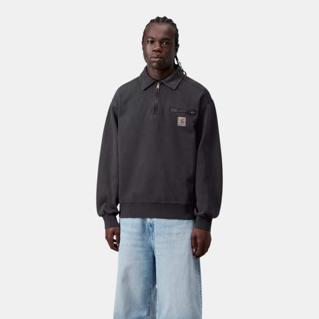 CARHARTT WIP - Carhartt Wip Felpa polo Detroit - Grigio scuro/2 - Hubert Humangoods