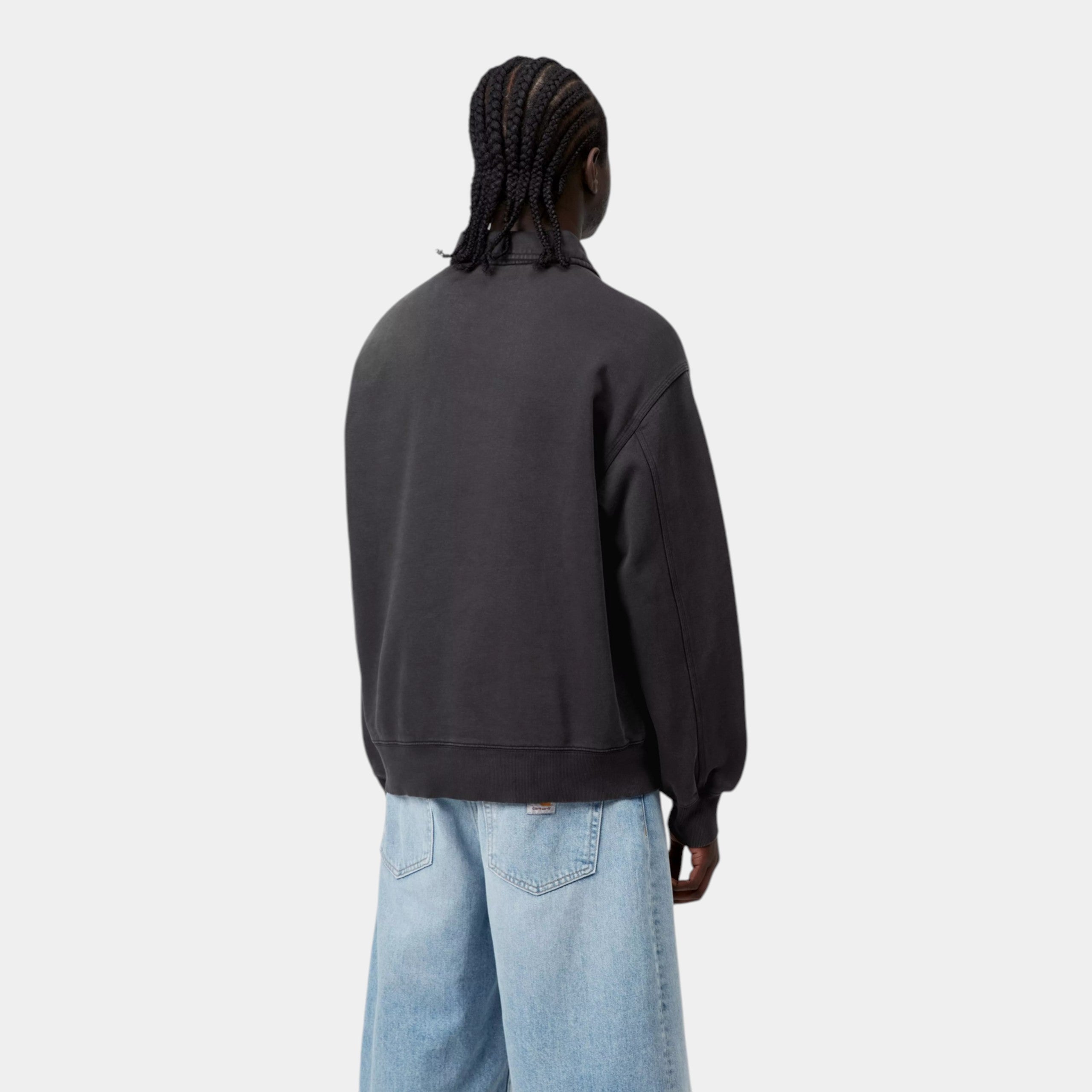 CARHARTT WIP - Carhartt Wip Felpa polo Detroit - Grigio scuro/4 - Hubert Humangoods