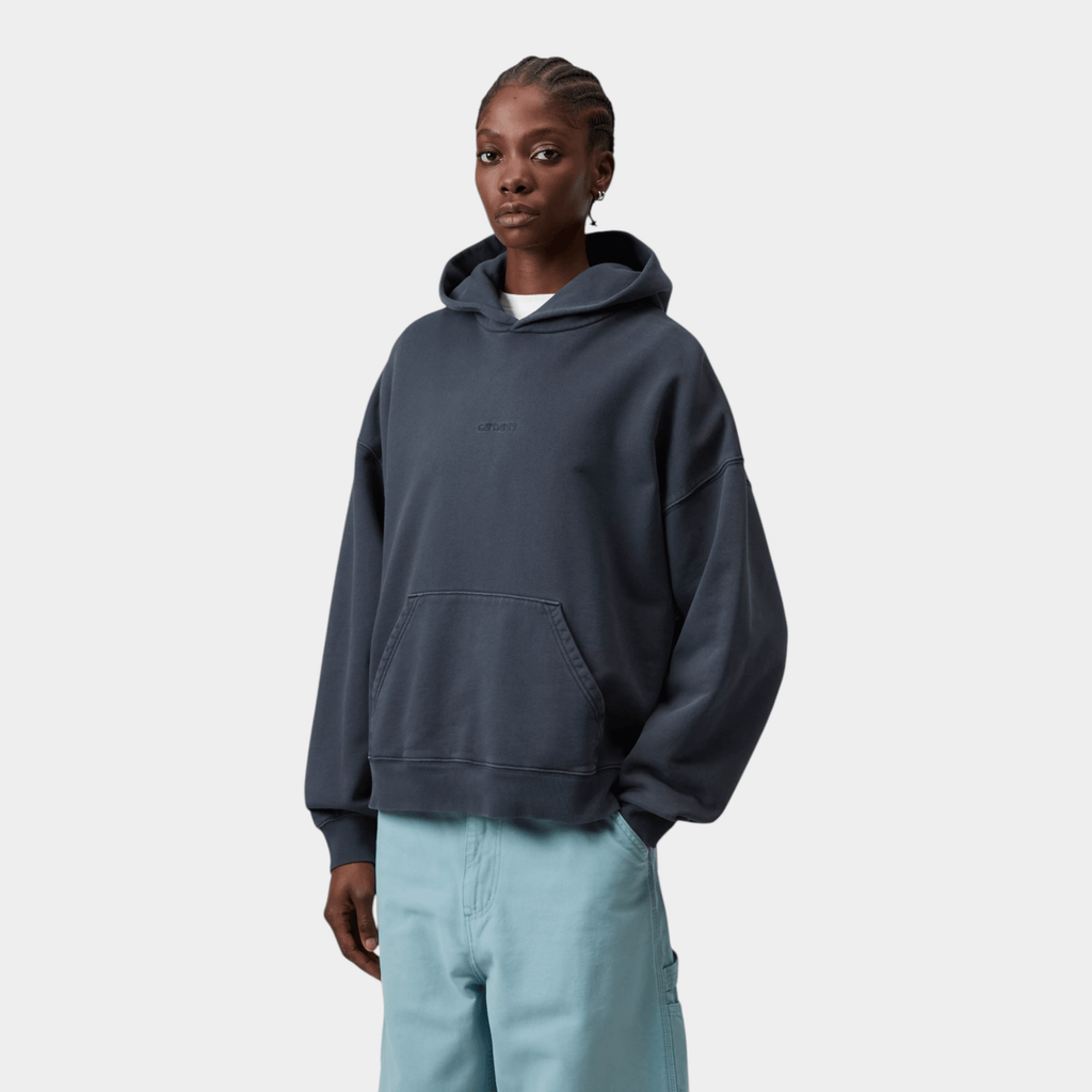 CARHARTT WIP - Carhartt Wip Felpa W' Benton con cappuccio - Carbone/2 - Hubert Humangoods