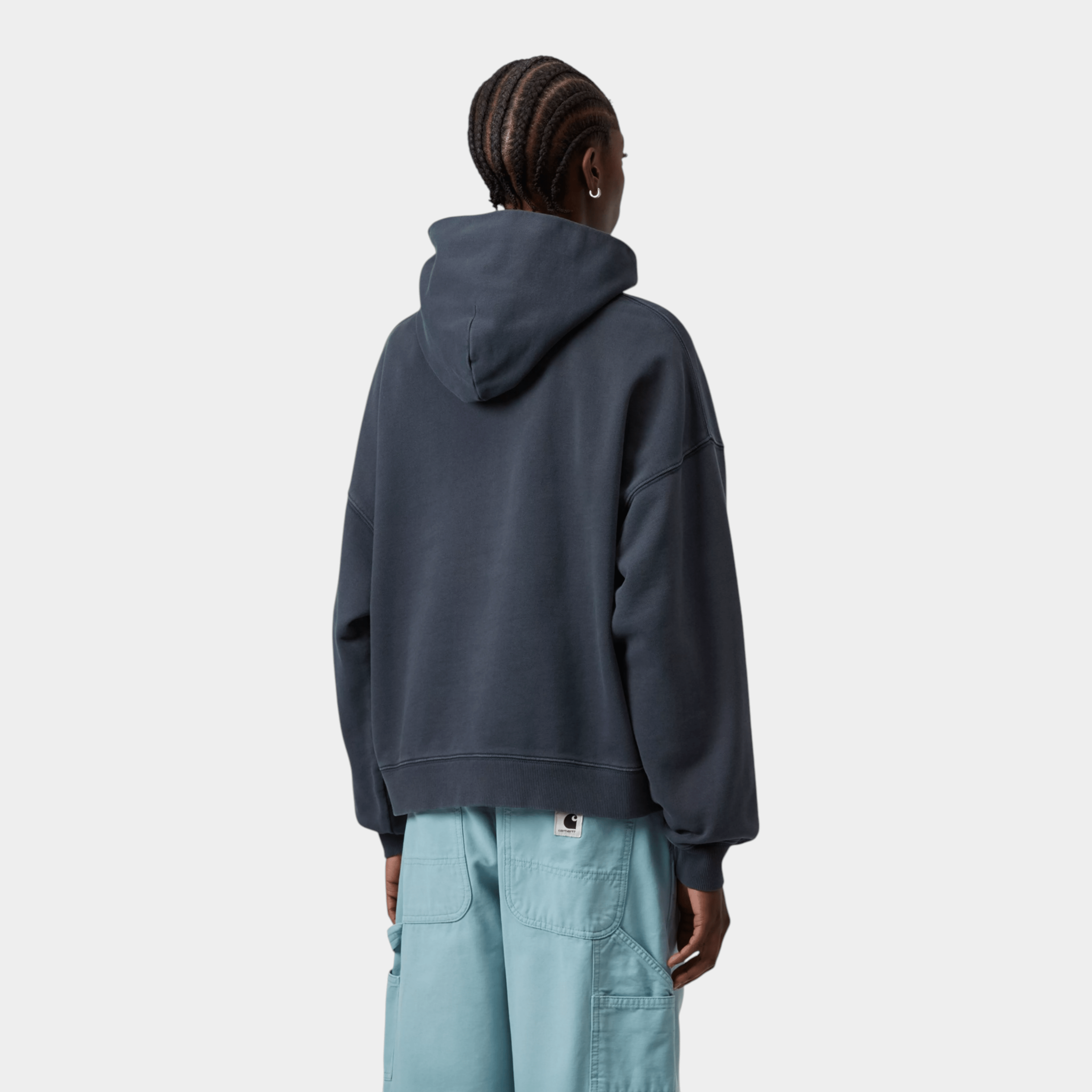 CARHARTT WIP - Carhartt Wip Felpa W' Benton con cappuccio - Carbone/3 - Hubert Humangoods