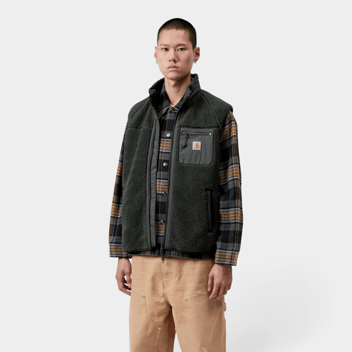 CARHARTT WIP - Carhartt Wip Gilet Prentis liner - Verde/2 - Hubert Humangoods