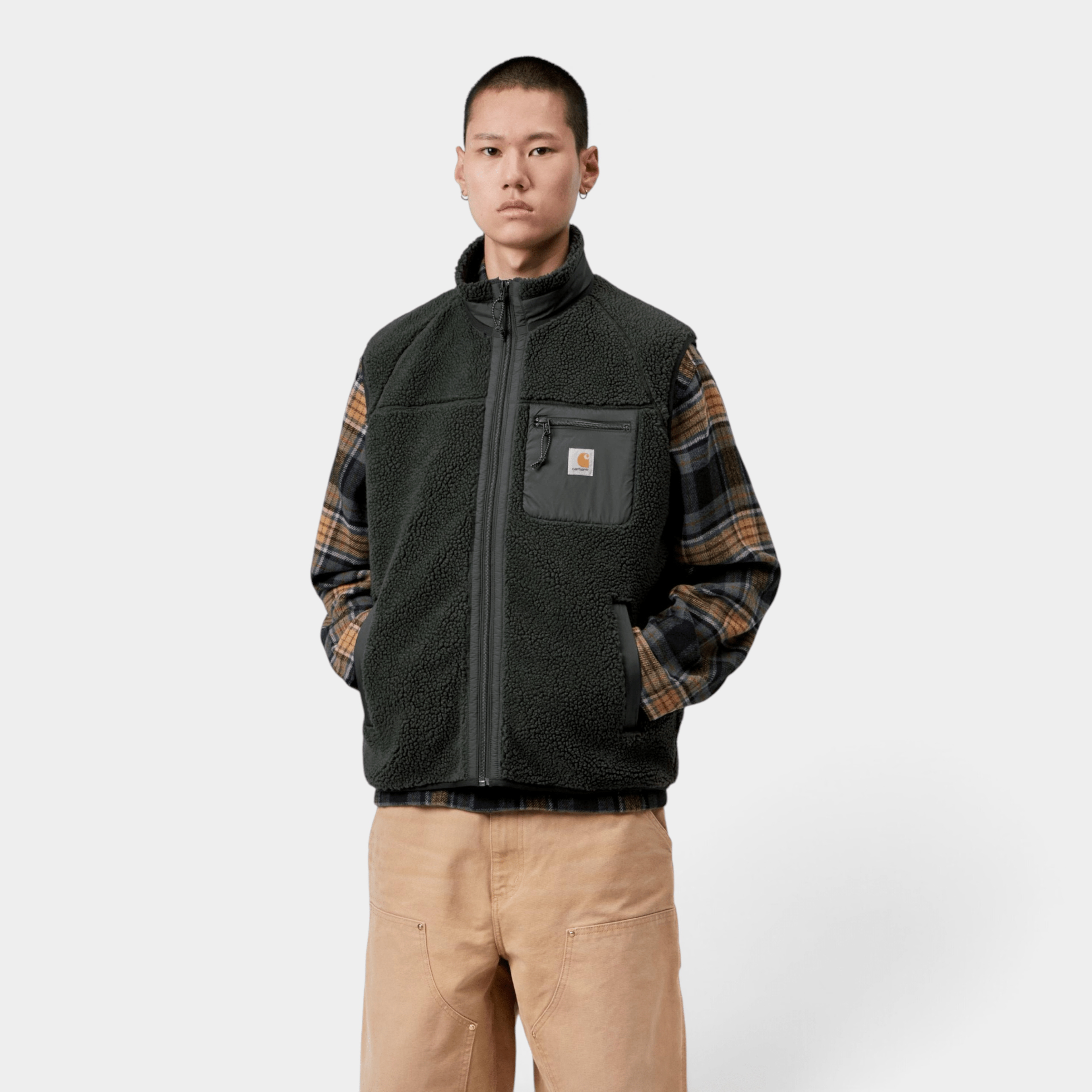 CARHARTT WIP - Carhartt Wip Gilet Prentis liner - Verde/4 - Hubert Humangoods