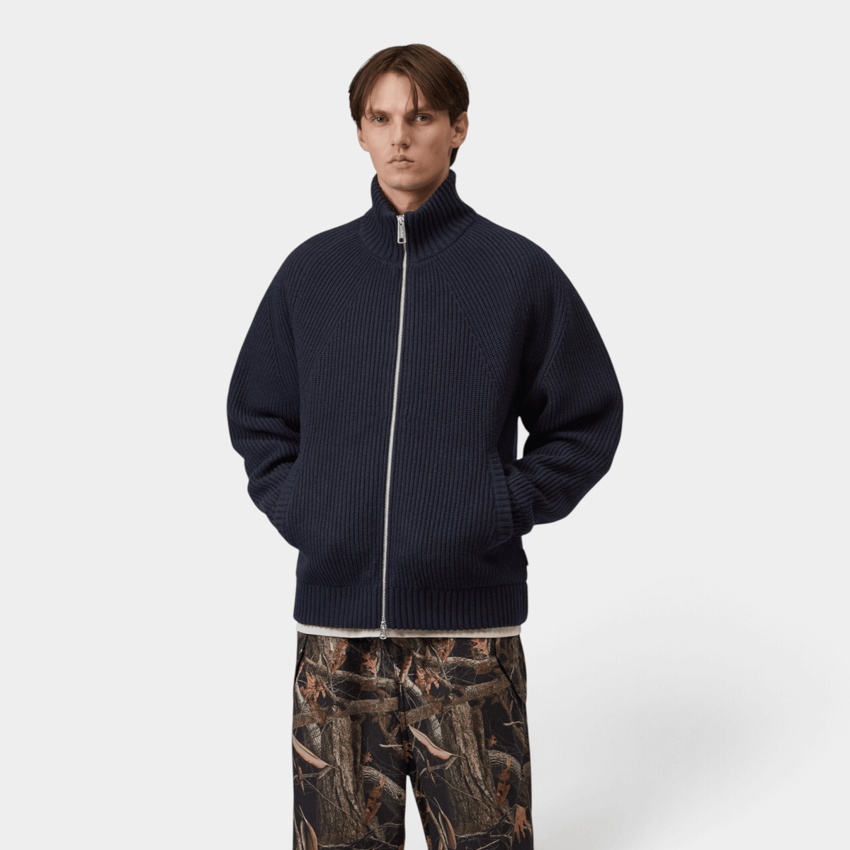 CARHARTT WIP - Carhartt Wip Giubbino Banley in maglia di lana - Blu/4 - Hubert Humangoods