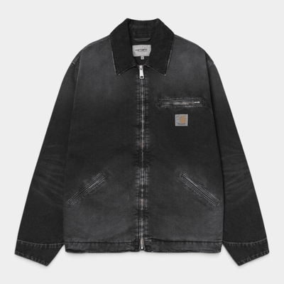 Carhartt Wip Giubbino Detroit effetto Destroy - Nero lavato