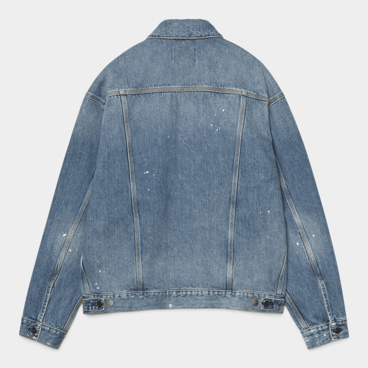 CARHARTT WIP - Carhartt Wip Giubbino Helston destroy splatter - Denim lavato/6 - Hubert Humangoods